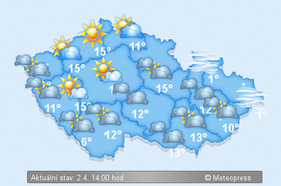 Aktualni Predpoved Pocasi Cr