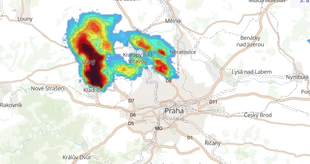 Radar Bouřky Chmi : Meteo - Radyně - amatérská meteorologická stanice _ Nad střední evropou se vlní studená fronta.