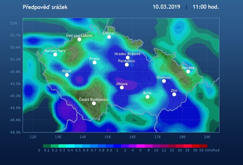 Neděle ve znamení větru a srážek
