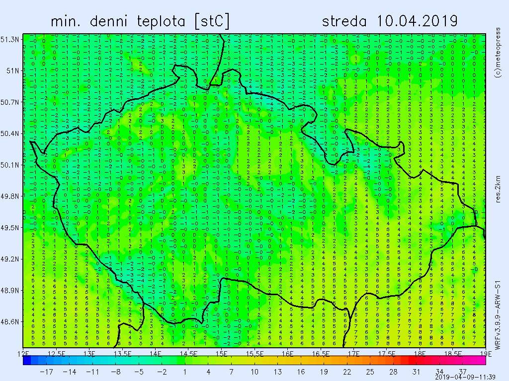V noci na středu budou teploty ojediněle klesat až k bodu mrazu
