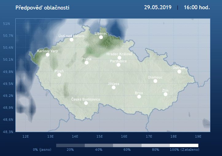 Ve středu ubyde srážek, teplotní změna nás ale nečeká