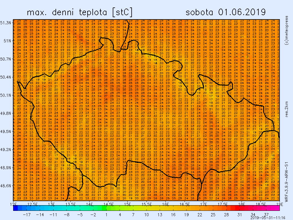 V sobotu bude polojasno, naměříme až 26 °C