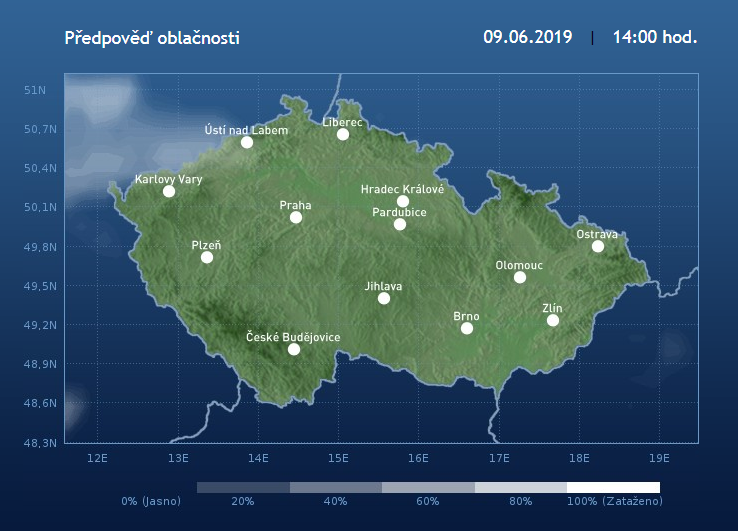 Neděle bude slunečná, teploty budou dosahovat až 28 °C