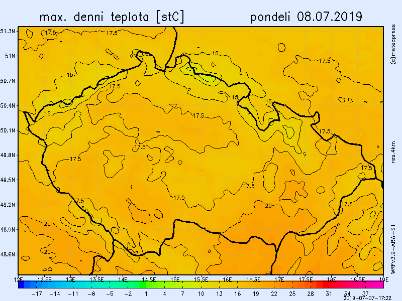 Čeká nás relativně chladný týden s teplotami do 25 °C